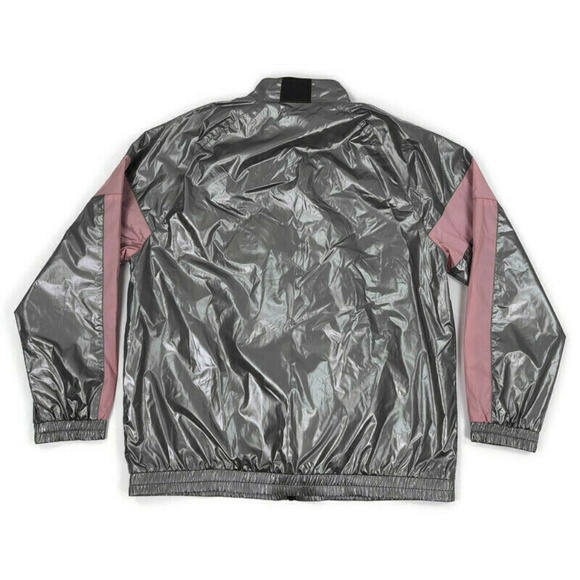 INC Mens Jacket Windbreaker Colorblock Metallic XL - Picture 4 of 5